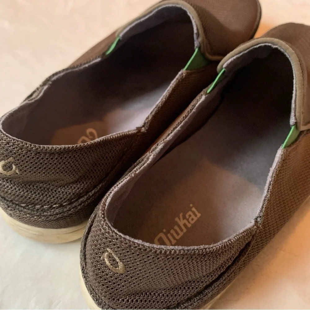 Olukai Men's Brown Slip-On Shoes Size 12 - Picture 9 of 11